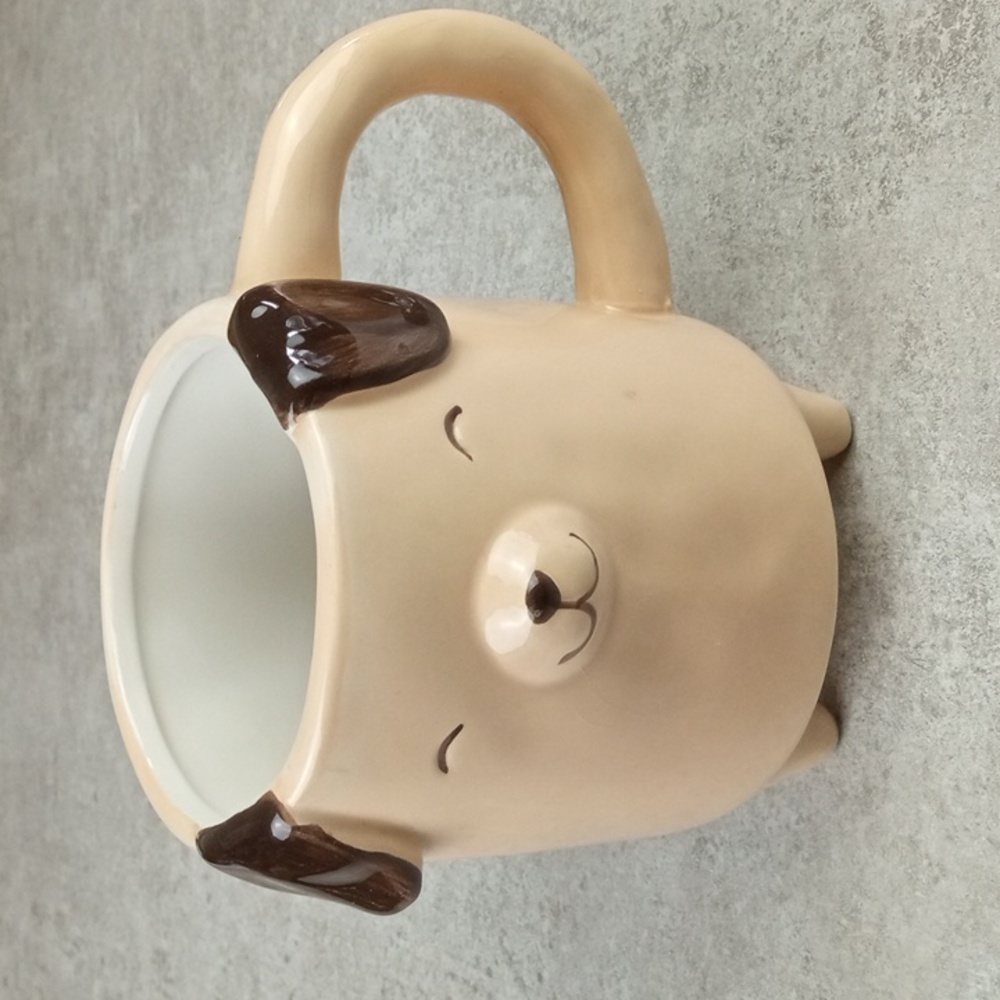 🗑️ REHAB (damaged) BW Dog Ruff Life Mug